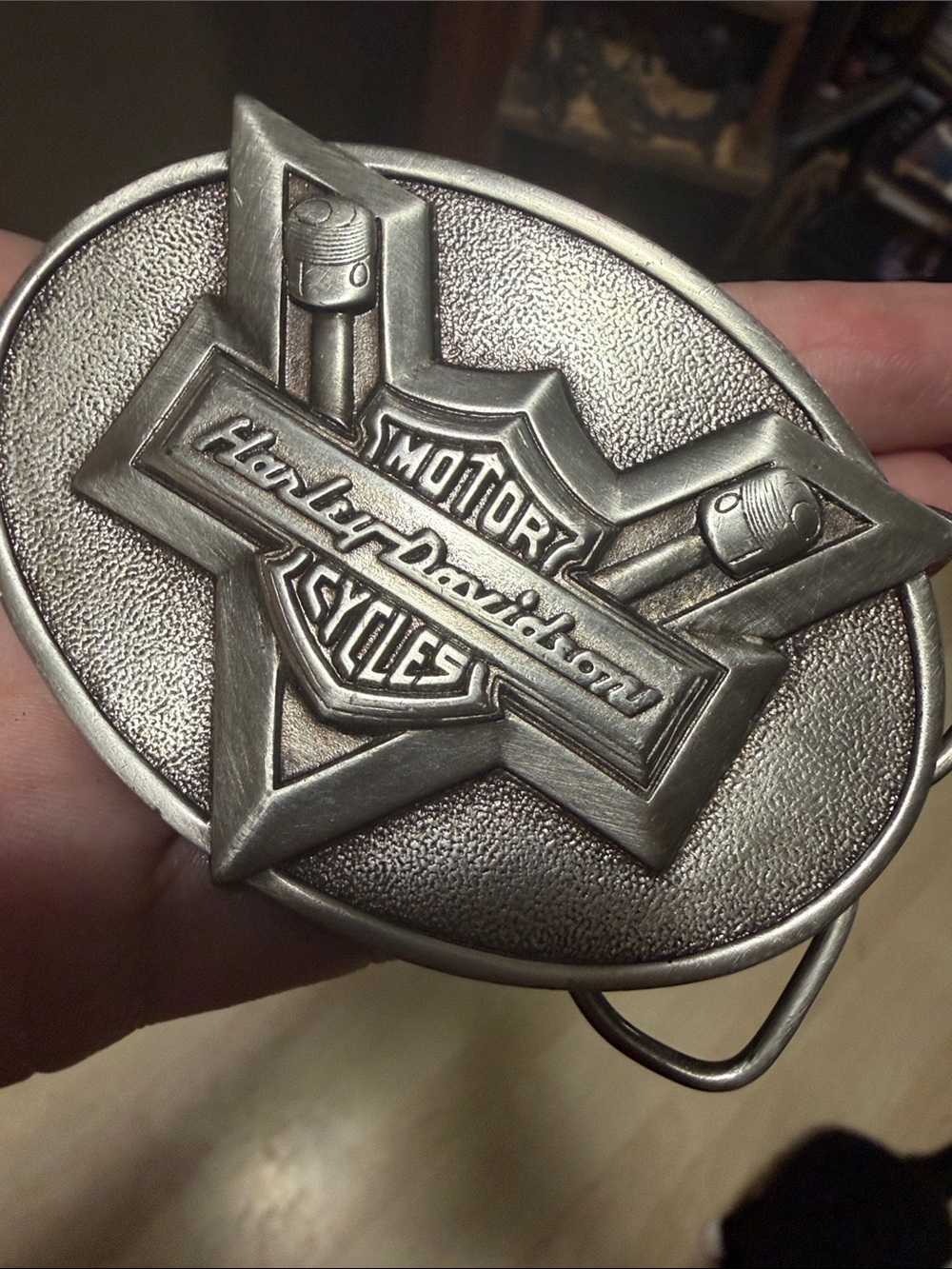 Harley-Davidson Silver Star Emblem Belt Buckle